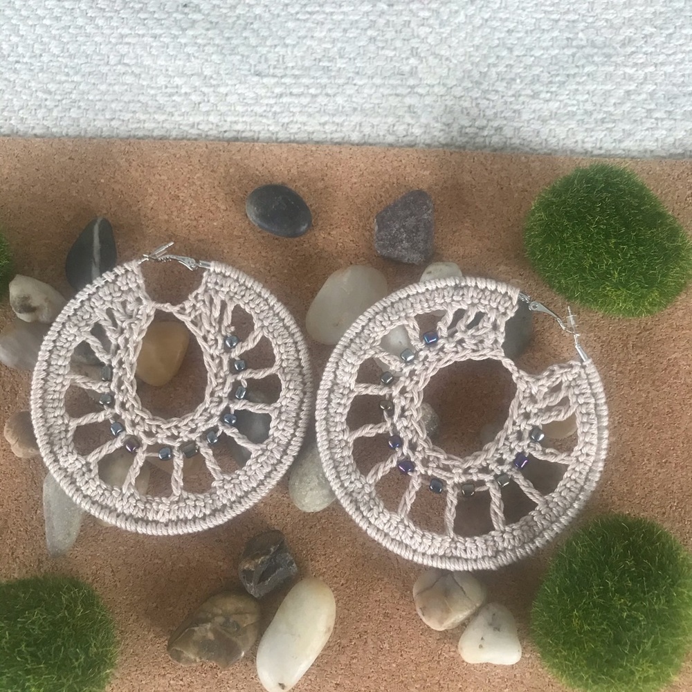 NW Crochet Hoop Earrings